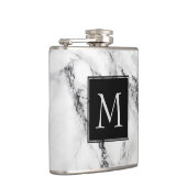 大理石モノグラムの石模様 フラスク (右)