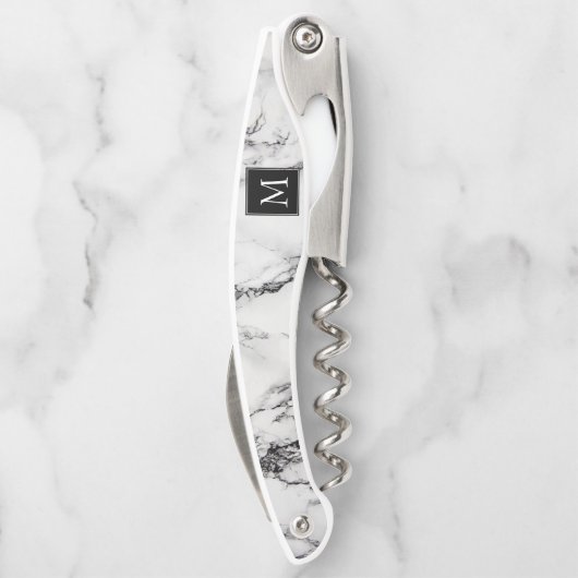 大理石モノグラムの石 ソムリエナイフ (裏面)