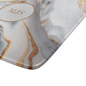 大理石モノグラムガラス カッティングボード (角)