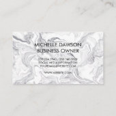 大理石モノグラムストライプズの名刺 名刺 (裏面)