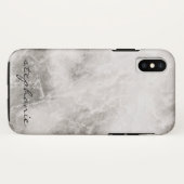 大理石モノグラム背景 Case-Mate iPhoneケース (裏面(横))