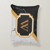 大理石モノグラム アクセントクッション (裏面(縦))