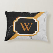 大理石モノグラム アクセントクッション (裏面)