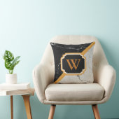 大理石モノグラム クッション (椅子)