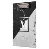 大理石モノグラム クリップボード (左)