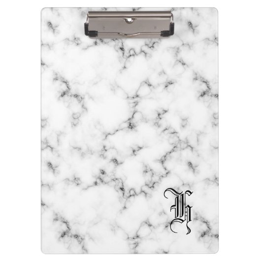 大理石モノグラム クリップボード (正面)
