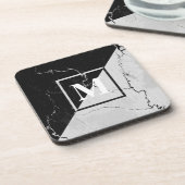 大理石モノグラム コースター (左側)