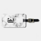 大理石モノグラム ラゲッジタグ (正面横)