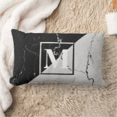 大理石モノグラム ランバークッション (ブランケット)