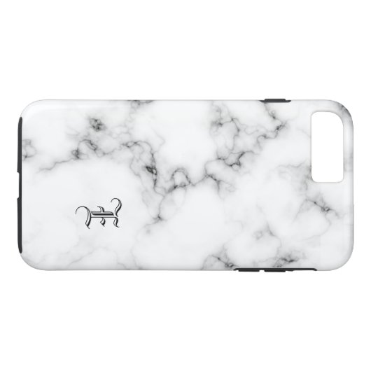 大理石モノグラム Case-Mate iPhoneケース (裏面(横))