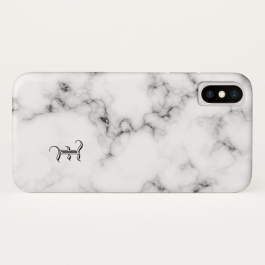 大理石モノグラム Case-Mate iPhoneケース (裏面(横))