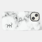 大理石モノグラム iPhoneケース (裏面横)