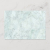 大理石ユーカリグリーンゴールドの結婚式の披露宴 エンクロージャーカード (裏面)