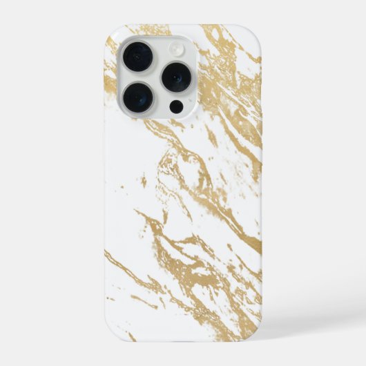 大理石ラグジュアリーゴールドフォンケース iPhoneケース (裏面)