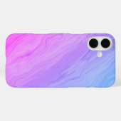 大理石ラグジュアリー – 青と紫のグラデーション Case-Mate iPhoneケース (裏面 (横))