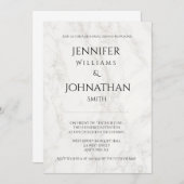 大理石リハーモダンサルディナー招待状 招待状 (正面/裏面)