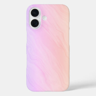 大理石リュックス – 紫とピンク iPhone 16ケース