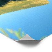 大理石レイク反射フォト ポスター (角)