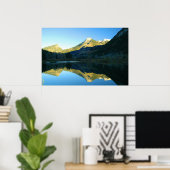 大理石レイク反射フォト ポスター (ホームオフィス)