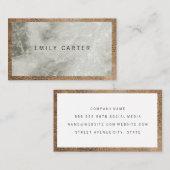 大理石レザー 名刺 (正面/裏面)