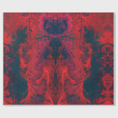 大理石レッド&ブラックのラッピング紙 ラッピングペーパー (フラット)