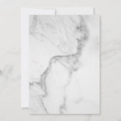 大理石レーエレガントブンハロウィーンの衣装パーティー 招待状 (裏面)