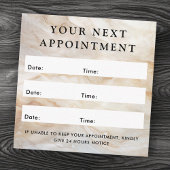 大理石ロエレガントゴカスタムスクエアアポイントメントカード 予約カード