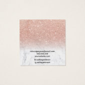 大理石ロゴバラ金ゴールドグリッタースタッドイヤリングディスプレイ (裏面)