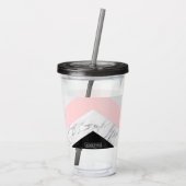 大理石三角形 アクリルタンブラー (裏面)