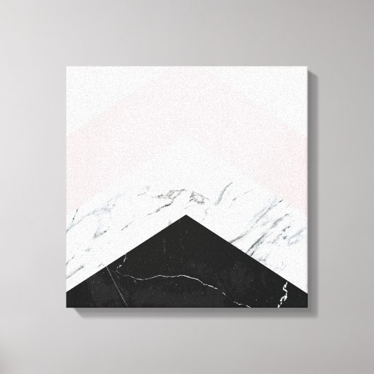 大理石三角形 キャンバスプリント (正面)