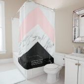 大理石三角形 シャワーカーテン (インサイチュ)