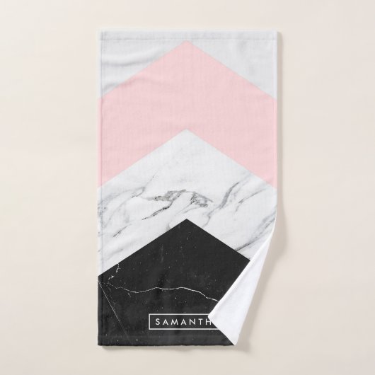 大理石三角形 バスタオルセット (ハンドタオル)