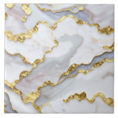 大理石人気がある瑪瑙ホワイト金ゴールド タイル (正面)