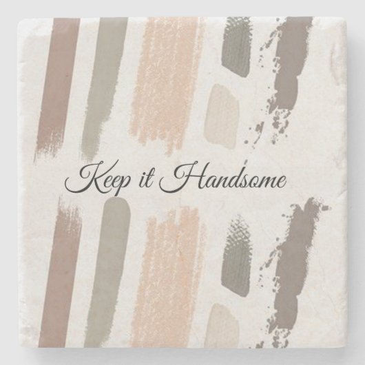 大理石保石イハンサム ストーンコースター (正面)