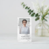 大理石俳優モデルダンサーの写真の会合媒体 名刺 (スタンド正面)