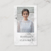 大理石俳優モデルダンサーの写真の会合媒体 名刺 (正面)