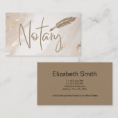 大理石公証人公共サービス 名刺 (正面/裏面)