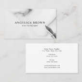 大理石公証公証融資署名エージェント名刺 名刺 (正面/裏面)