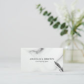 大理石公証公証融資署名エージェント名刺 名刺 (スタンド正面)