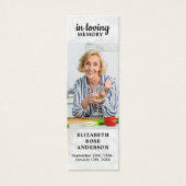 大理石写真記念シンプル詩ブックマーク (正面)