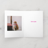 大理石効果本紙の折り畳み箔挨拶カード 箔グリーティングカード (内側レイダウン)