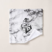 大理石及びいかり バスタオルセット (ウォッシュタオル)