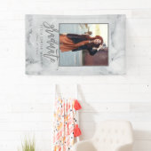 大理石及びバラ金ゴールド卒業 横断幕 (インサイチュ)