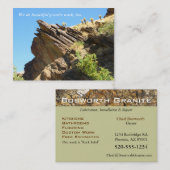 大理石及び花こう岩の製作取付け及び修理 名刺 (正面/裏面)