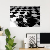 大理石反射 ポスター (ホームオフィス)