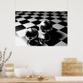 大理石反射 ポスター (キッチン)