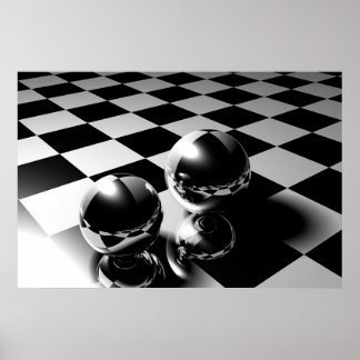 大理石反射 ポスター