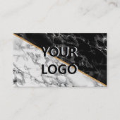 大理石名刺ロゴ名のアドレス情報 名刺 (正面)