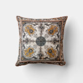 大理石唐草テクスチャ抽象芸術ヴィンテージ背景 クッション (裏面)