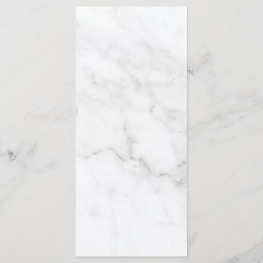 大理石幾何学的エレガントなウェディングメニューカード メニュー (裏面)